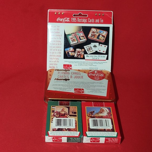 Coca Cola Nostalgia Playing Cards 2 Decks in a Collectible Tin Limited Edition 1 - Picture 8 of 11